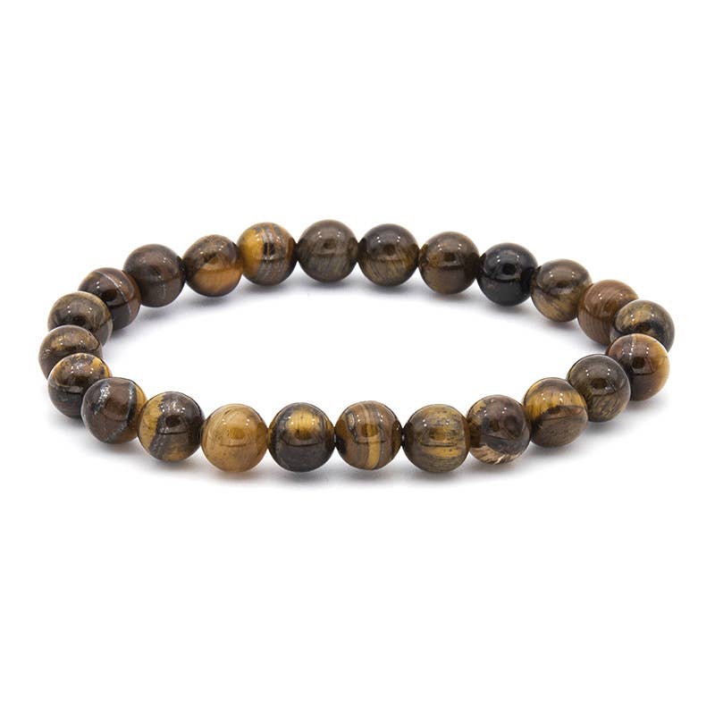 8MM Elastic Natural Stone Bracelets - CS