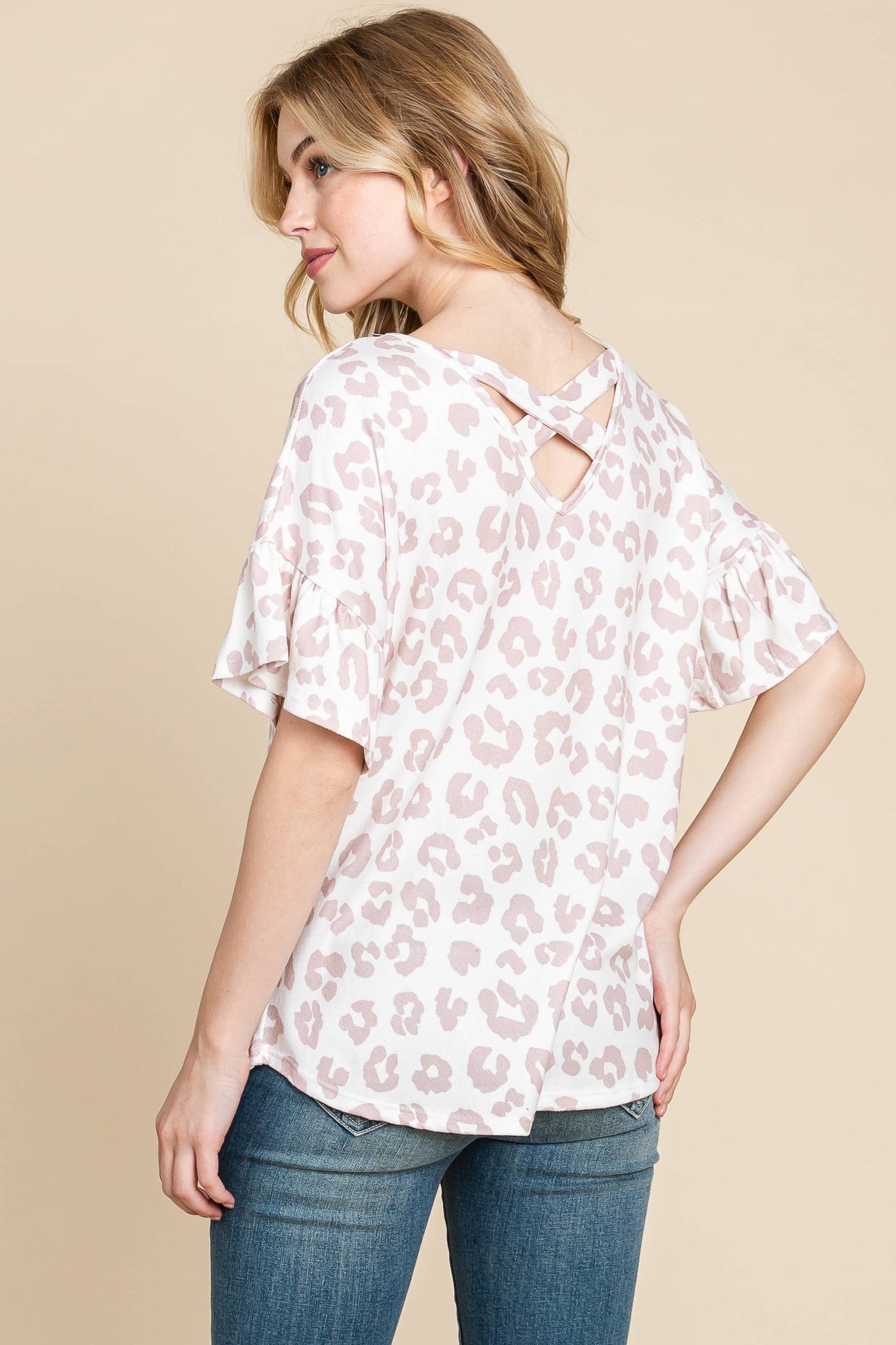 TA2018 CRISS CROSS SHORT SLEEVE TOP