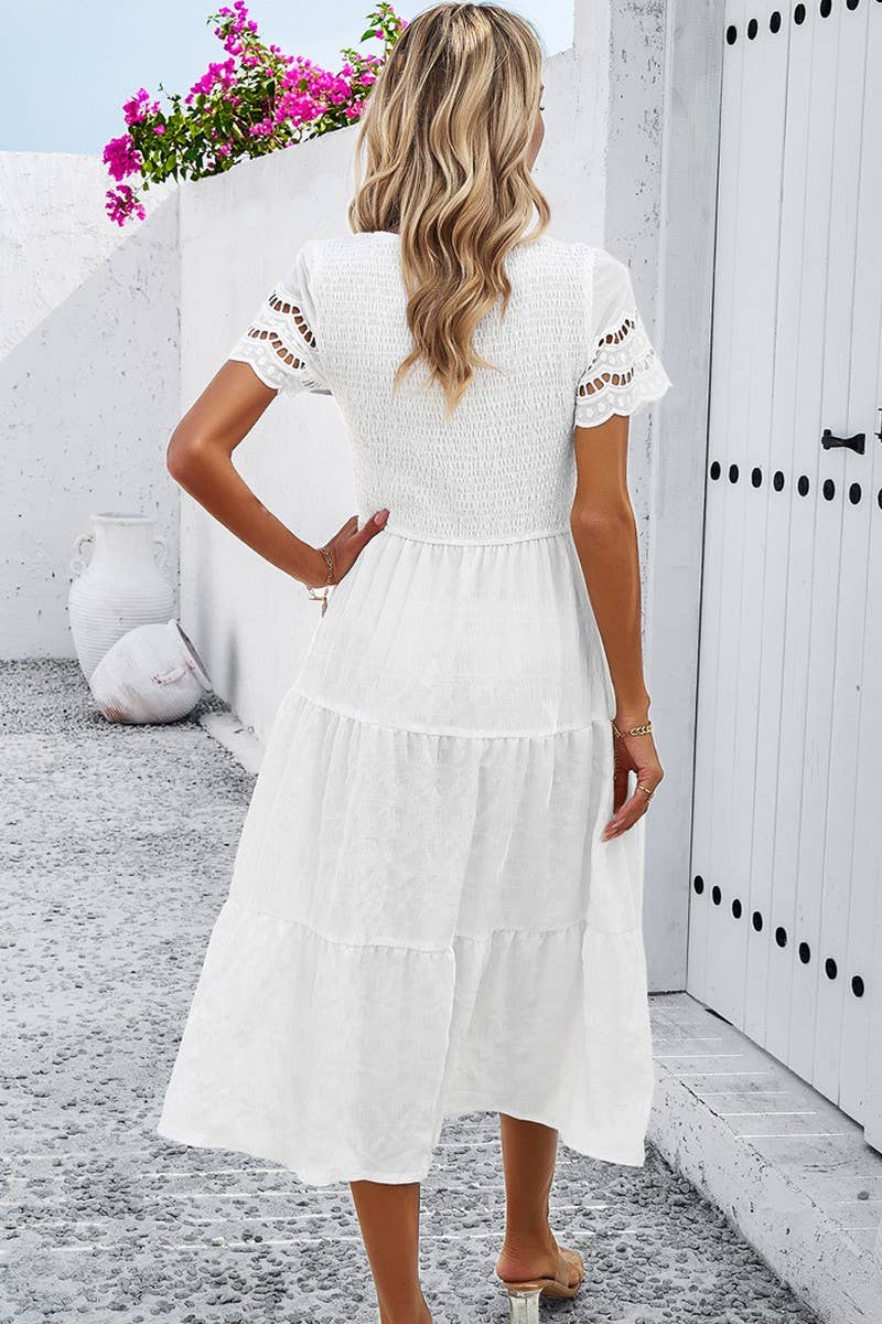 Snow White with lace cutout Sleeve