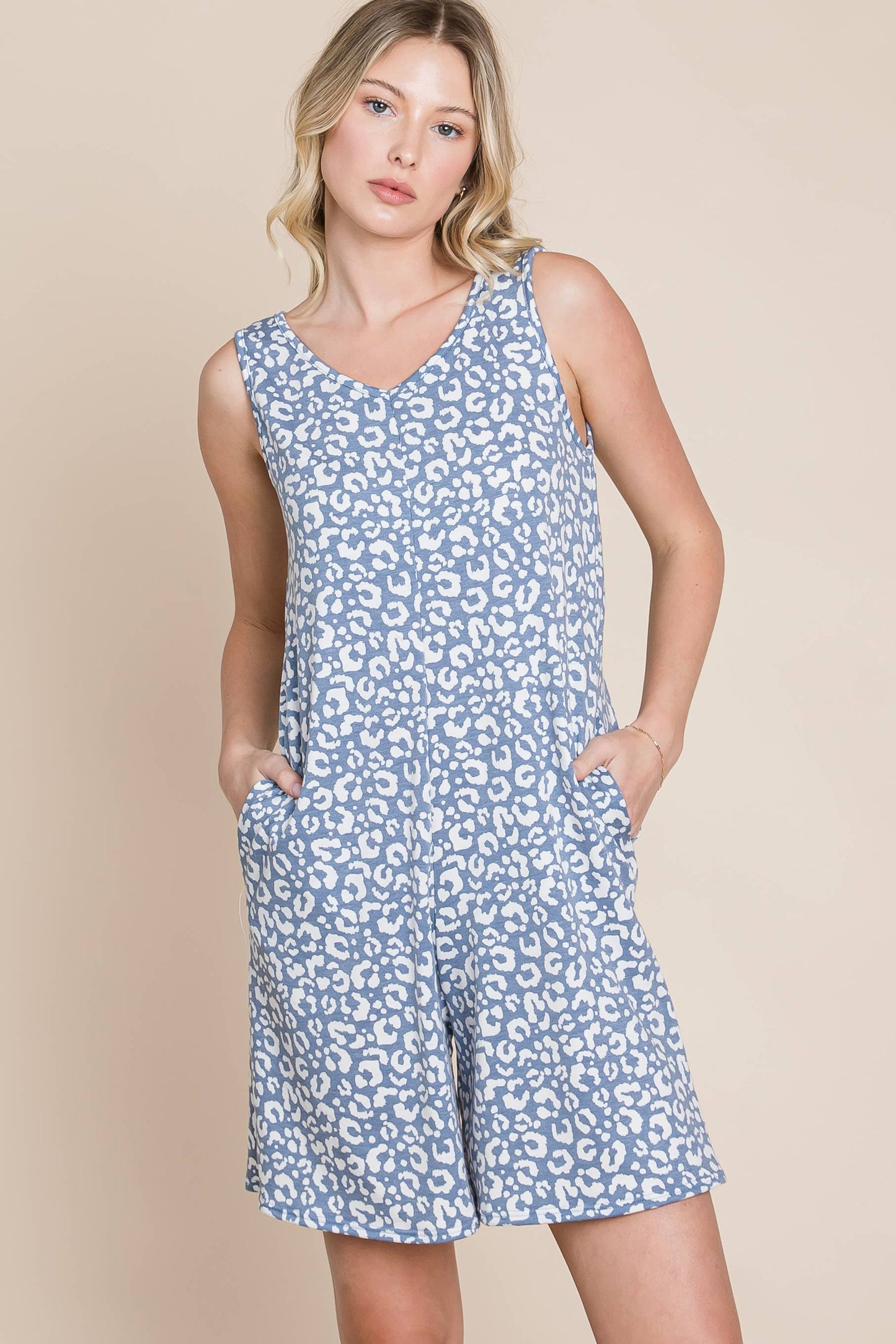 DA1353 ANIMAL PRINT ROMPER