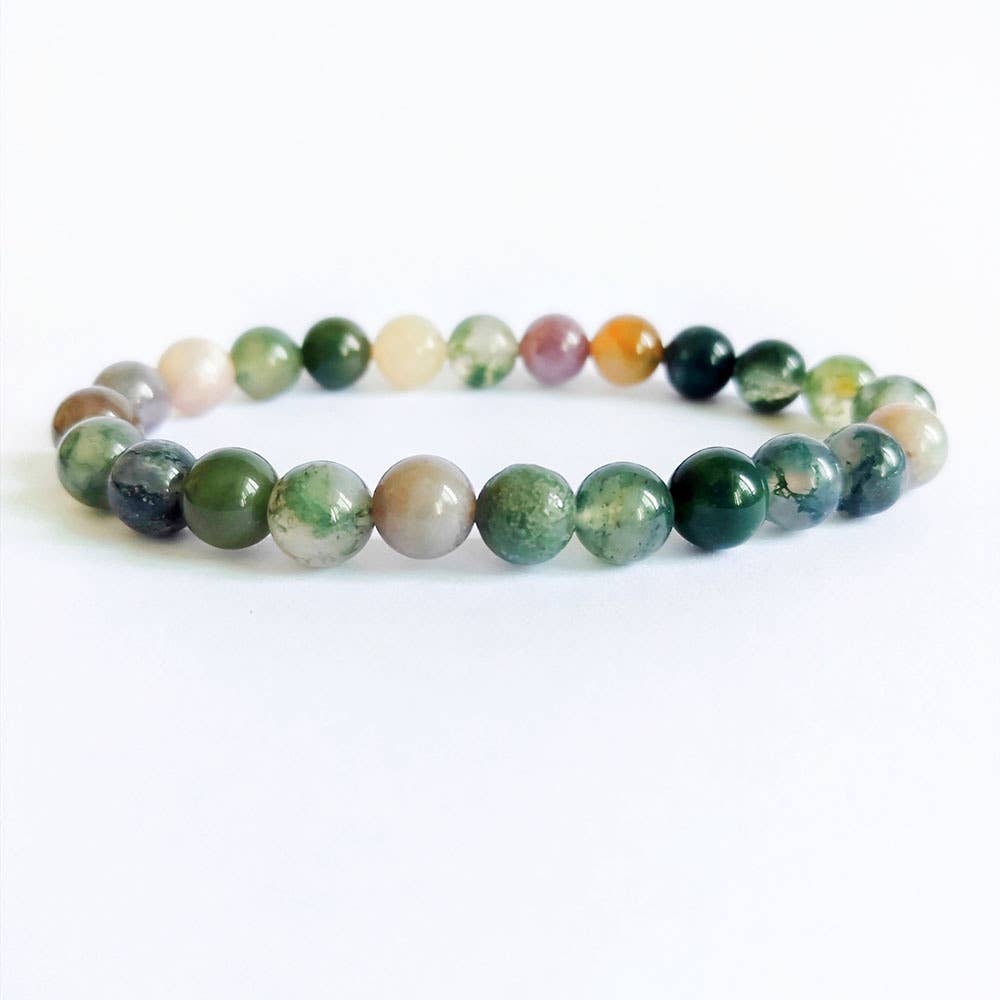 8MM Elastic Natural Stone Bracelets - CS