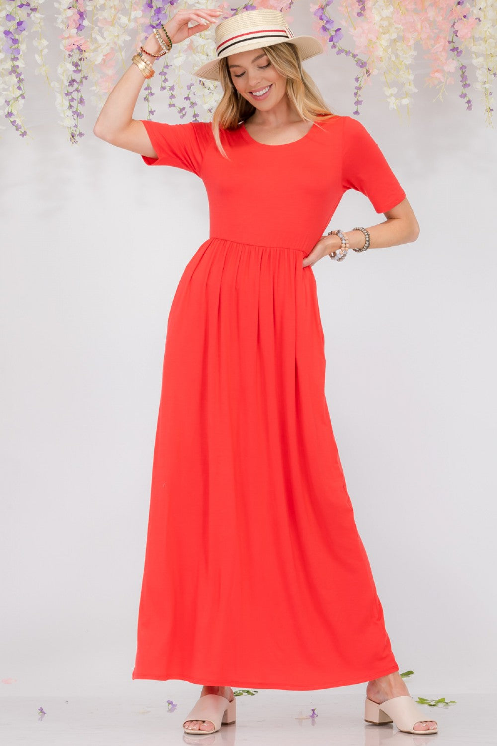 Celeste Short Sleeve Maxi