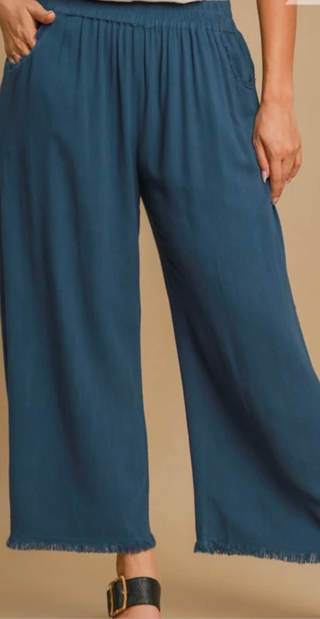 Umgee Linen Blend Pants