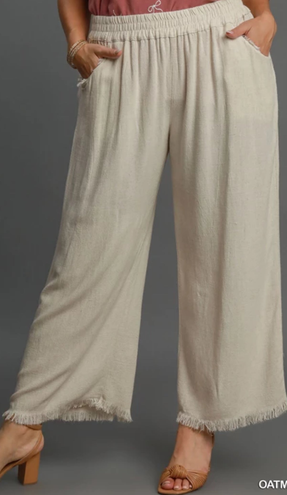 Umgee Linen Blend Pants