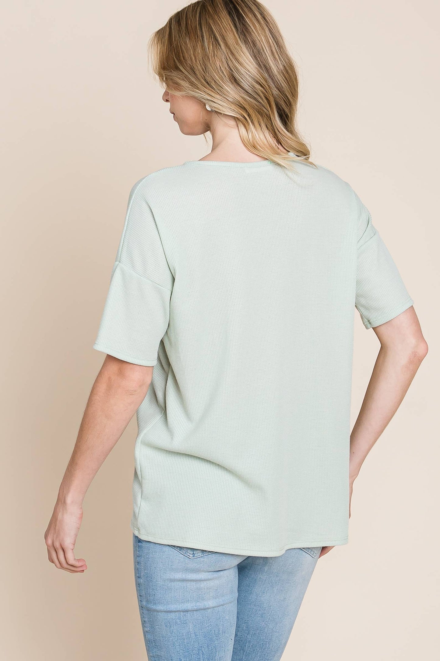 TA1797 SOFT WAFFLE KNIT T-SHIRT
