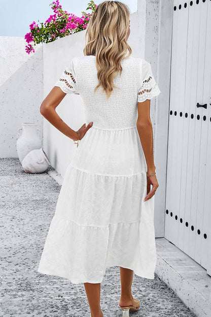 Snow White with lace cutout Sleeve