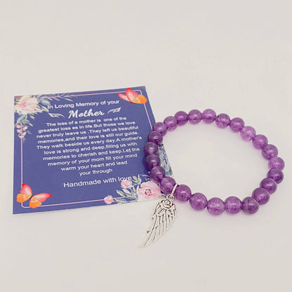 Pendant Amethyst Elastic Bracelets