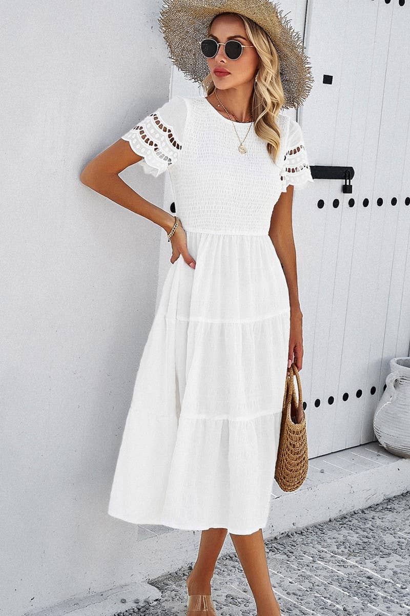 Snow White with lace cutout Sleeve