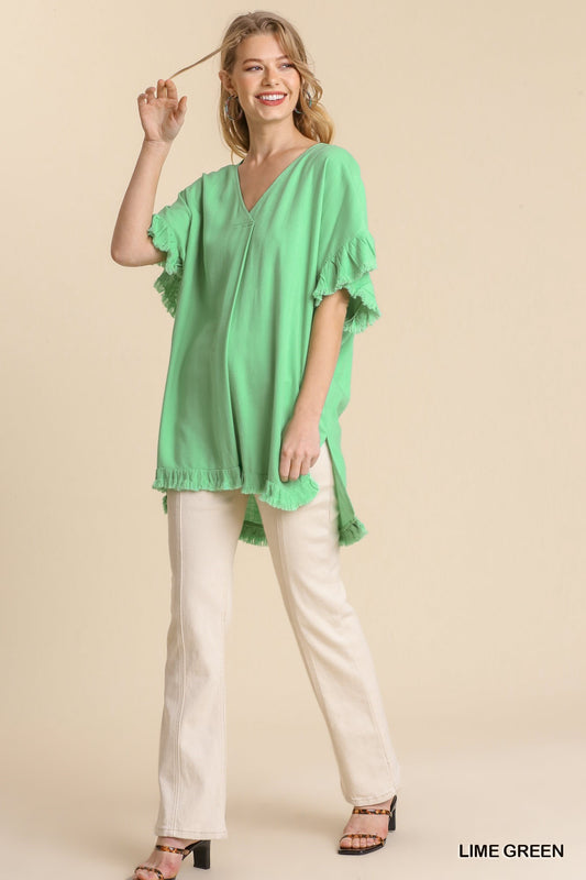 Umgee Linen Blend Tunic