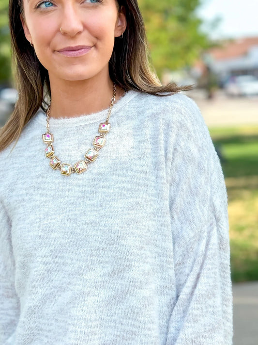 AB Square Necklace