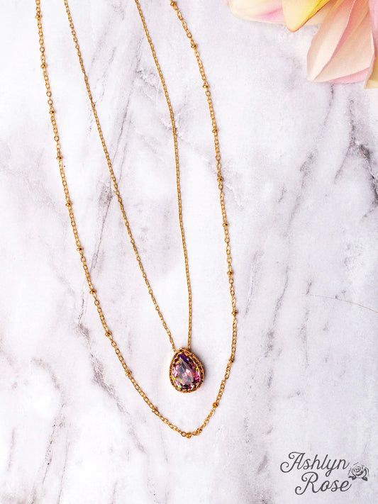 April Bluebonnet Necklace