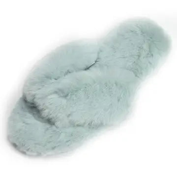 Plush Flip Flop Slippers