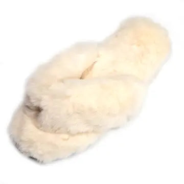 Plush Flip Flop Slippers