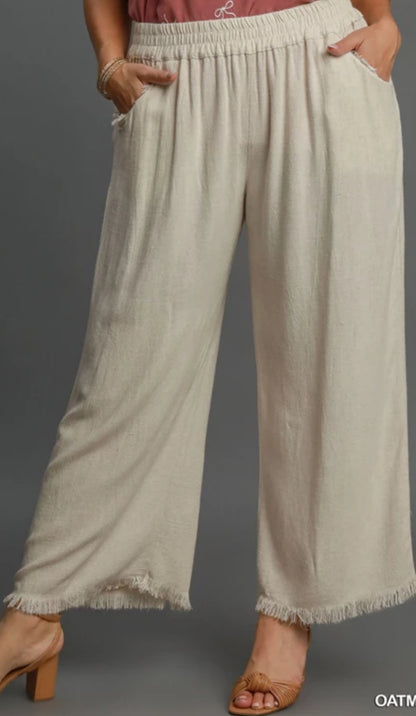 Umgee Linen Blend Pants