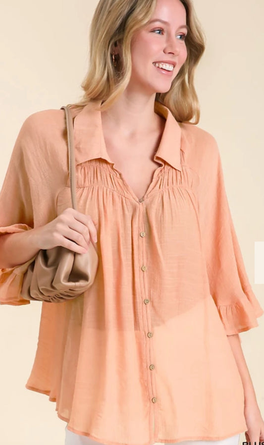 Umgee Bell Sleeved Top