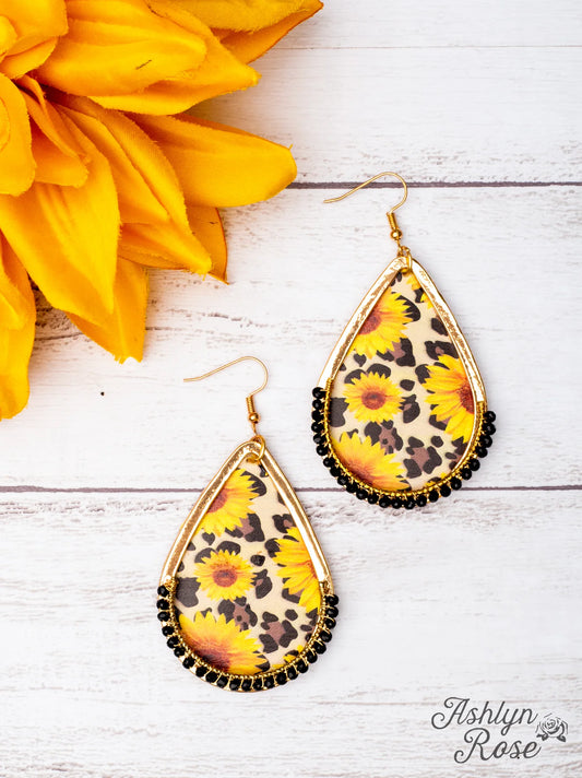 Daisy Duke Sunflower Earrings